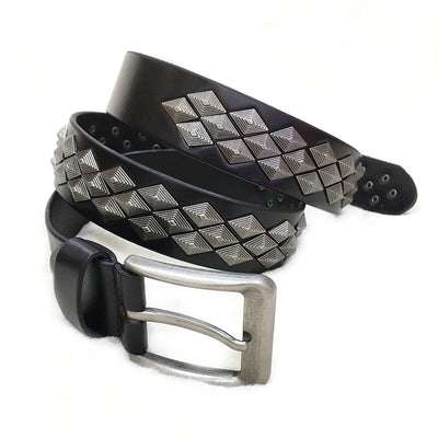 Cinturón de Cuero con Remaches para Hombre y Mujer - Image 7