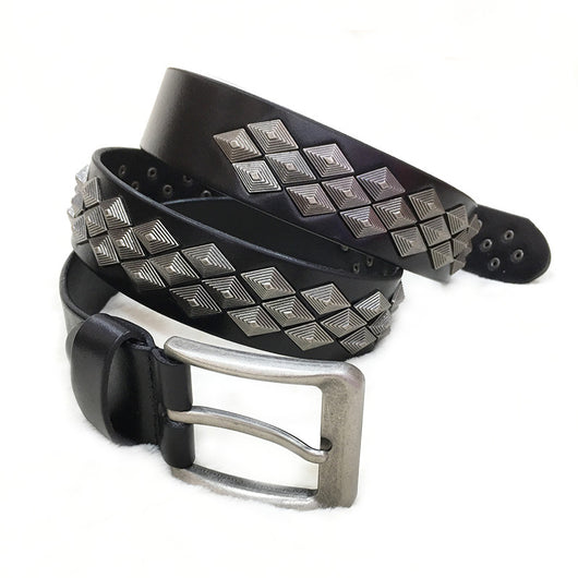 Cinturón de Cuero con Remaches para Hombre y Mujer - Image 7