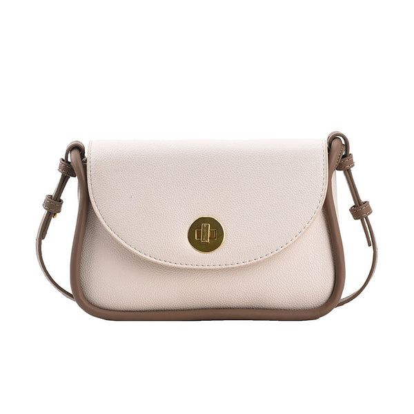 Bolso Bandolera Bicolor de Cuero PU - Diseño Moderno y Versátil