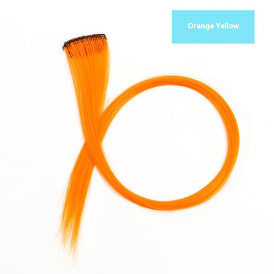 Extensiones de Cabello Teñido con Mechones de Colores Vibrantes - Image 23