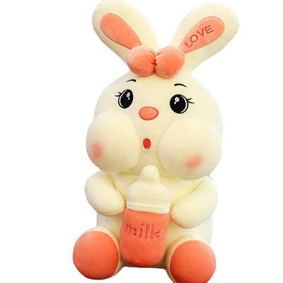 Muñeco Peluche Conejo con Botella para Bebé - Juguete Adorable - Image 4