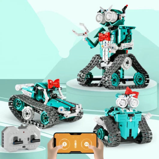 Robot Tanque Programable con Control Remoto y Bloques de Construcción - Image 3