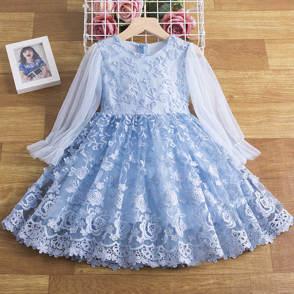 Vestido de Niña con Encaje Estilo Coreano