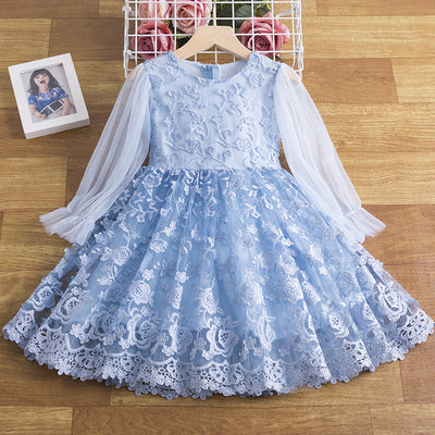 Vestido de Niña con Encaje Estilo Coreano
