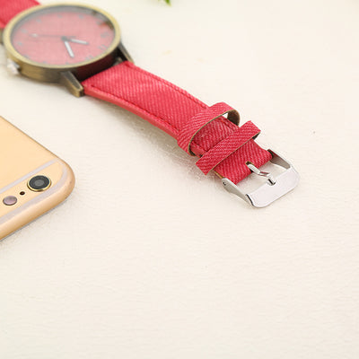 Reloj de Cuarzo para Mujer con Correa Denim Casual - Image 17