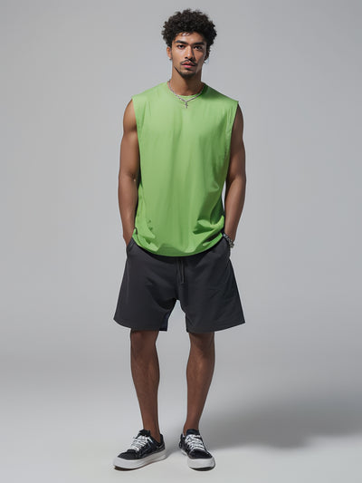Camiseta Suelta sin Mangas para Hombre - Diseño Liso y Versátil - Image 26