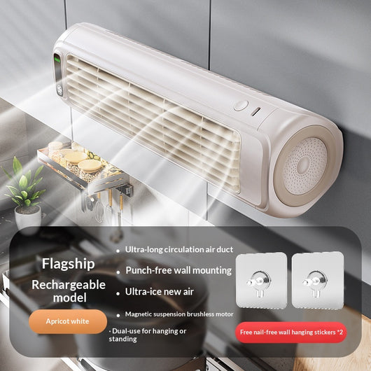 Ventilador de Pared sin Perforaciones para Cocina, Baño y Hogar - Image 5