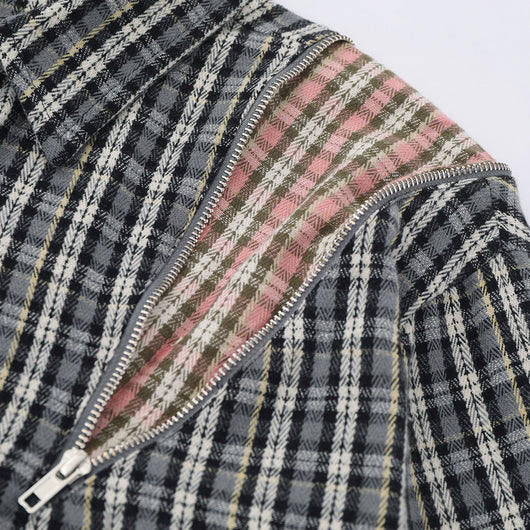 Camisa de Manga Larga a Cuadros con Bolsillo Bordado para Hombre - Image 4
