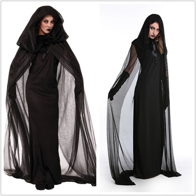 Disfraz de Bruja Gótica Largo Negro - Vestido de Vampira para Halloween y Día de Muertos - Image 10