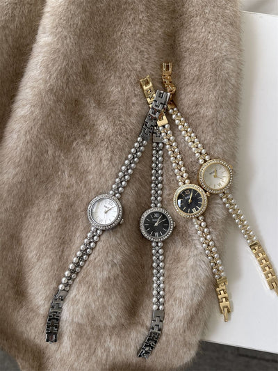 Reloj Pulsera de Perlas Estilo Clásico Elegante - Image 16