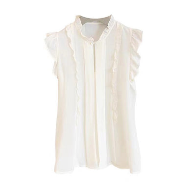 Blusa de Seda Blanca para Mujer - Diseño Elegante en Chifón - Image 7