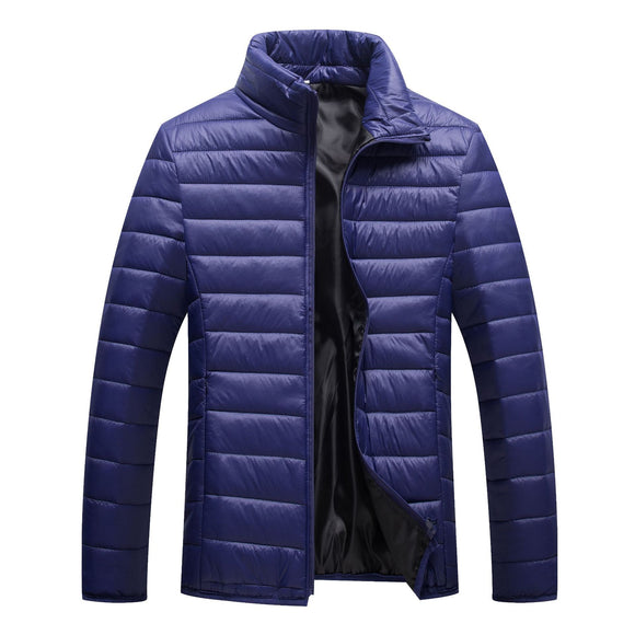 Chaqueta Acolchada para Hombre con Capucha y Colores Pastel