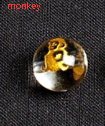 Pulsera de Cristal Obsidiana Blanca con Mantra de 6 Palabras y Los 12 Signos del Zodiaco - 4 Anillos - Image 17