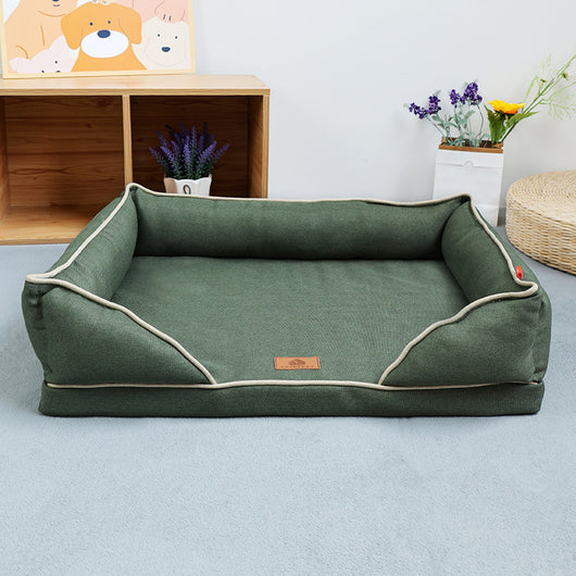 Cama Nido para Perros de Lino Extraíble y Lavable - Uso Todo el Año - Image 8