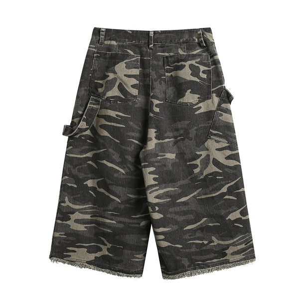 Pantalones Cortos Cargo Camuflaje para Hombre - Deportes y Aventura