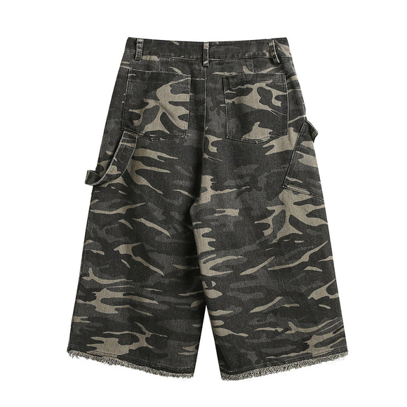 Pantalones Cortos Cargo Camuflaje para Hombre - Deportes y Aventura