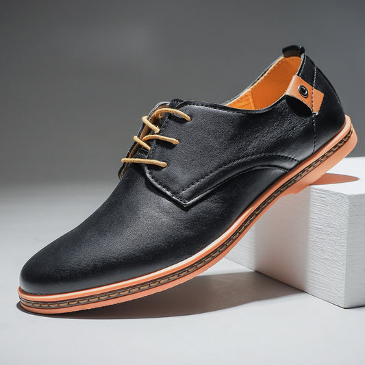 Zapatos de Cuero para Hombre Estilo Casual Business con Cordones