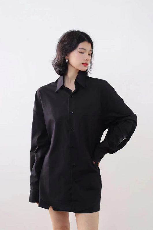 Blusa Larga Bordada con Rosas Vintage para Mujer - Image 18