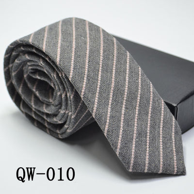 Corbata Angosta de Lana Elegante para Hombre - Image 12