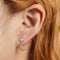 Aretes de Plata 925 con Zirconia Cúbica - Diseño Osito Amor