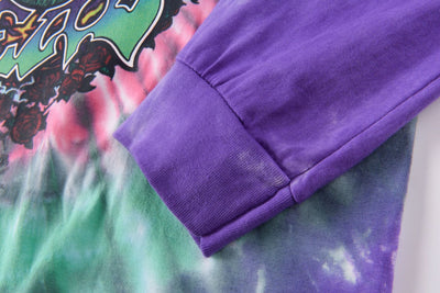 Remera Tie Dye Calavera Religiosa Estampada Manga Larga - Image 14