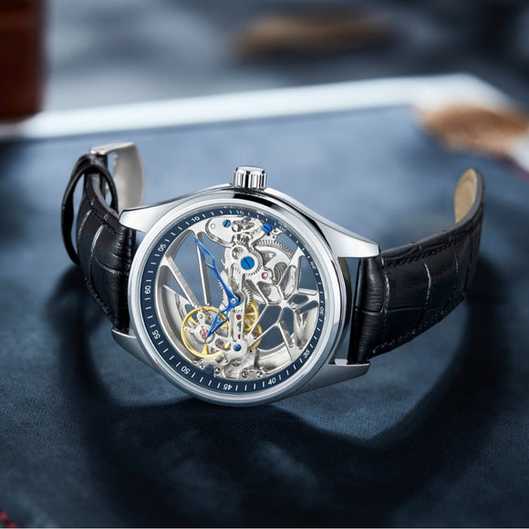 Reloj Mecánico Automático de Cristal Doble