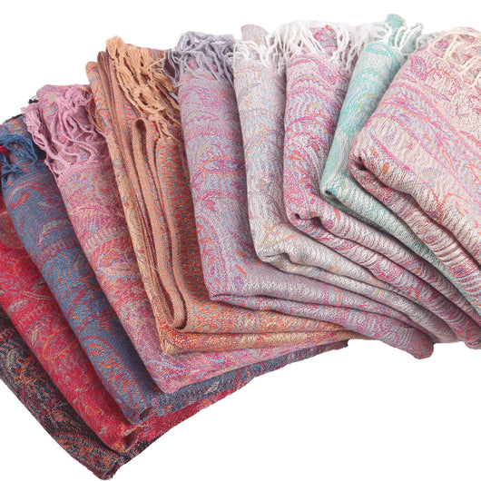 Bufanda Étnica Jacquard con Patrón Anacardo y Borlas - Estilo Europeo y Americano - Image 16