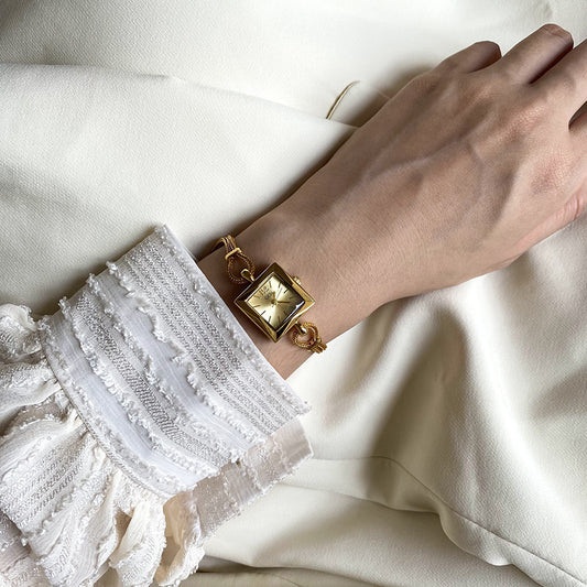 Reloj Pulsera Cuadrado Lujo Minimalista para Mujer