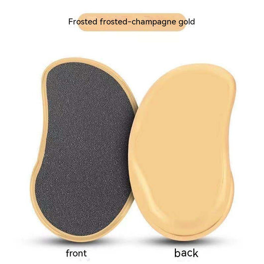 Pink oval nano foot grinder with a textured surface and ergonomic handle, designed for exfoliating and removing calluses. - Image 4