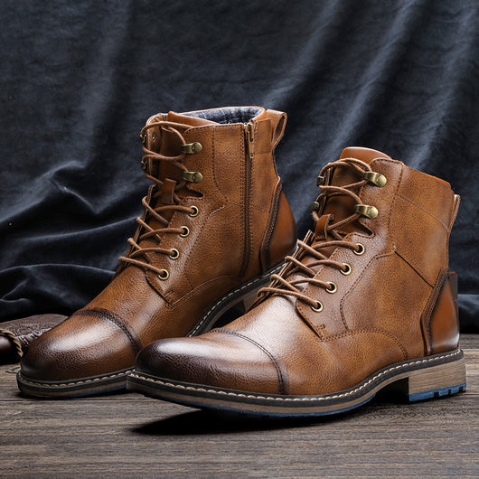 Botas Altas Vintage Martin para Hombre - Estilo Clásico - Image 2
