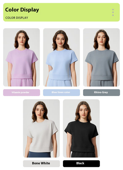 Playera Yoga Suelta Transpirable con Tecnología Air Layer - Image 17