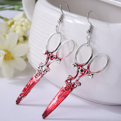Pendientes de Terror para Halloween: Hacha y Tijeras Sangrientas - Image 10