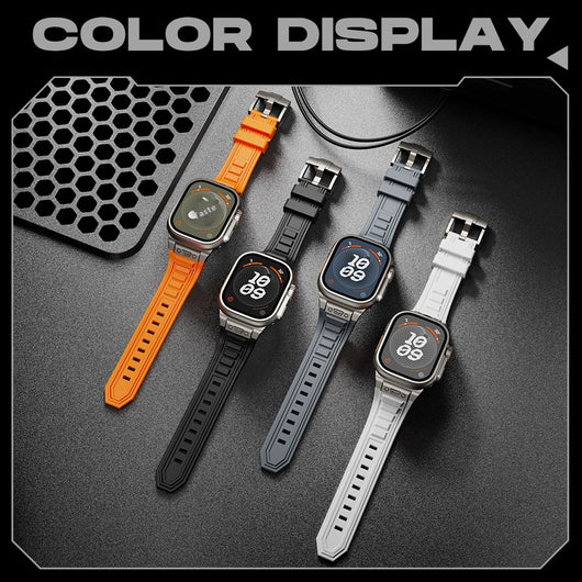 Correa Elástica de Silicona con Hebilla Metálica Plegable para iWatch 1-9 - Image 3
