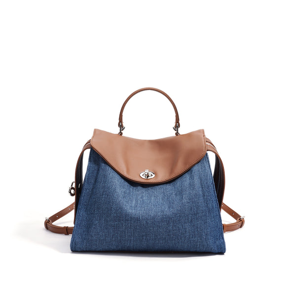 Mochila Cómoda Estilo Coreano Jean Lazy Backpack - Image 6
