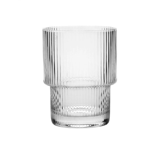 Botella de Agua Cristal Transparente con Patrón Vertical Estilo Nórdico Japonés - Image 5