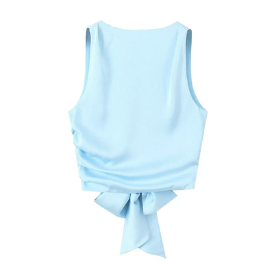 Top Backless de Seda Satinada para Mujer - Image 7