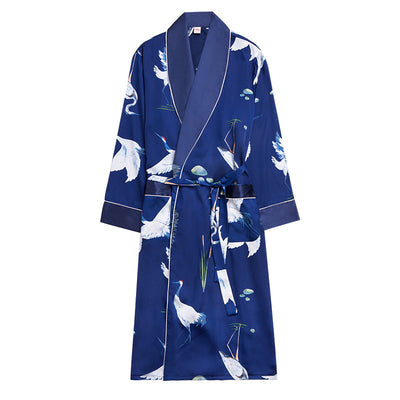 Bata de Seda para Hombre - Pijama Largo Premium para Casa - Image 6