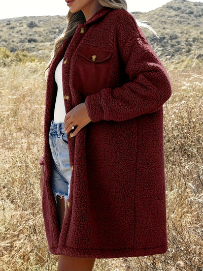 Abrigo Holgado de Lana de Cordero para Mujer - Image 16