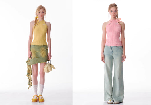 Chaleco Tejido sin Mangas con Escote Halter - Image 10