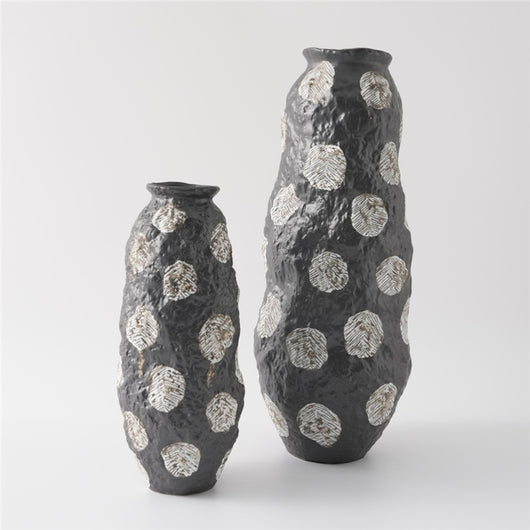 Florero de Cerámica Pintado a Mano Estilo Wabi-sabi Negro - Image 4