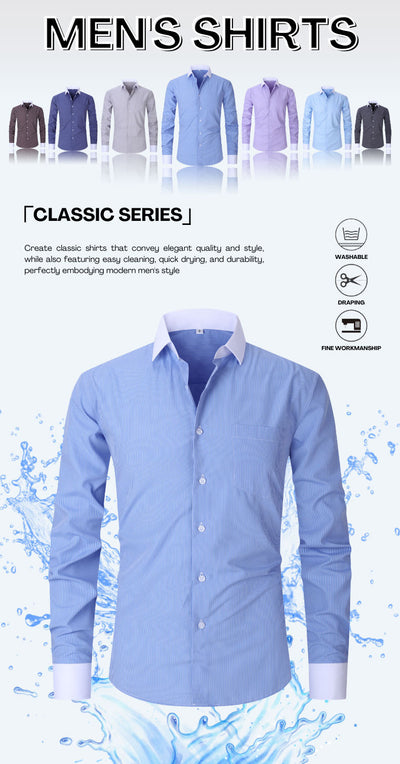 Camisa Rayada de Verano para Hombre Talla Grande - Image 29