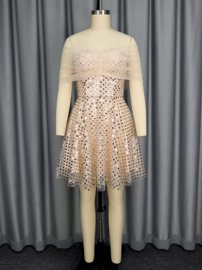 Vestido de Noche Elegante Hombros Descubiertos - Image 4