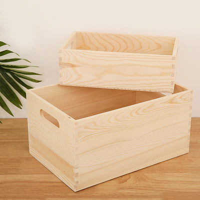 Caja de Almacenamiento Retro de Madera - Organizador Rectangular para Cosméticos - Image 4