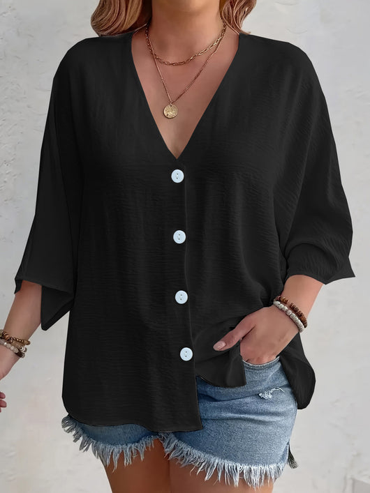Cardigan de Botones Liso de Manga Larga para Mujer - Image 7