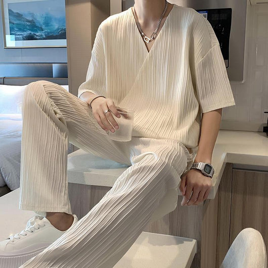 Traje Británico de Dos Piezas con Camisa de Cuello Diseñado - Image 10