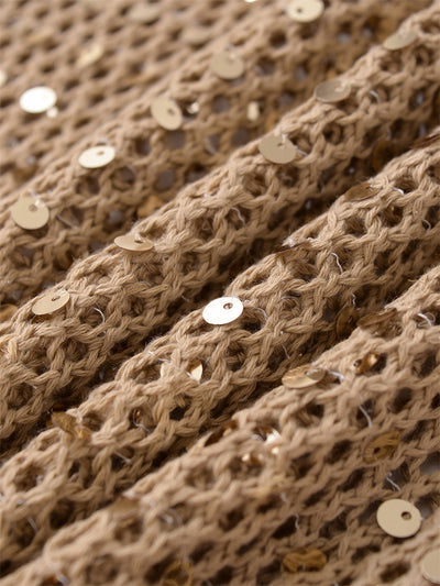 Chaleco Retro Artístico con Lentejuelas Caladas - Image 8