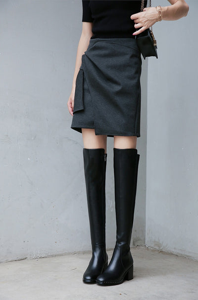 Botas Altas de Caña Larga con Tacón Grueso - Estilo Ecuestre - Image 8
