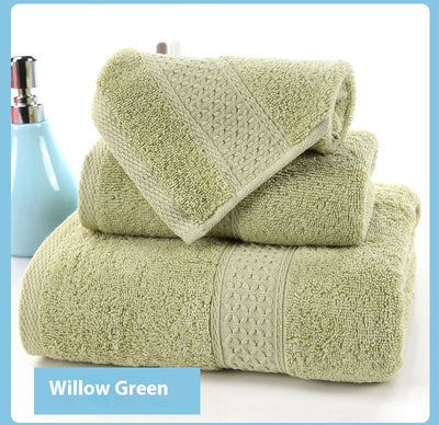 Juego de 3 Piezas Toallas de Algodón Pima con Pañuelo Jacquard Absorbente - Image 35