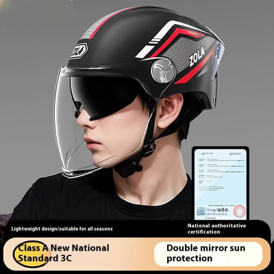 Casco Motociclista Abatible de Protección Solar para Todas las Estaciones