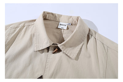 Camisa Manga Corta Hombre Estilo Chino con Cierre de Hebilla - Image 13